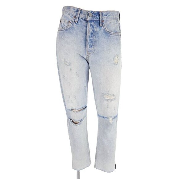 GRLFRND Karolina High-Rise Raw Edge Jeans 24 XXS Dont Cry Daddy $225 - Picture 2 of 16